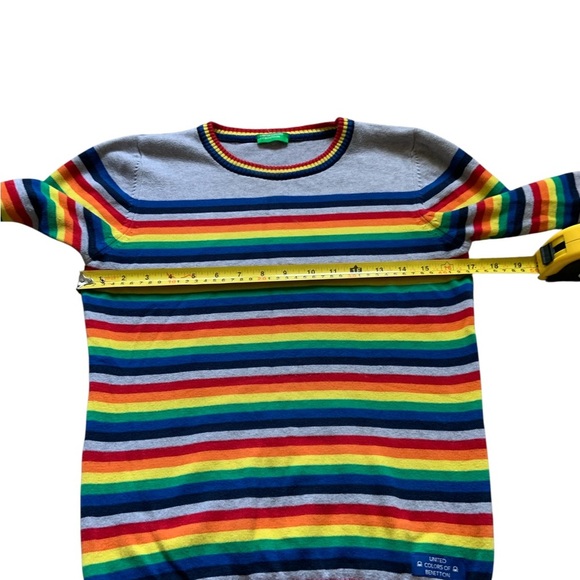 United Colors Of Benetton Multicolor Striped Crewneck Sweater - Picture 6 of 9